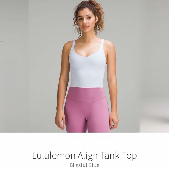LIKE NEW Lululemon Align Tank Top - Blissful Blue - Picture 2 of 10